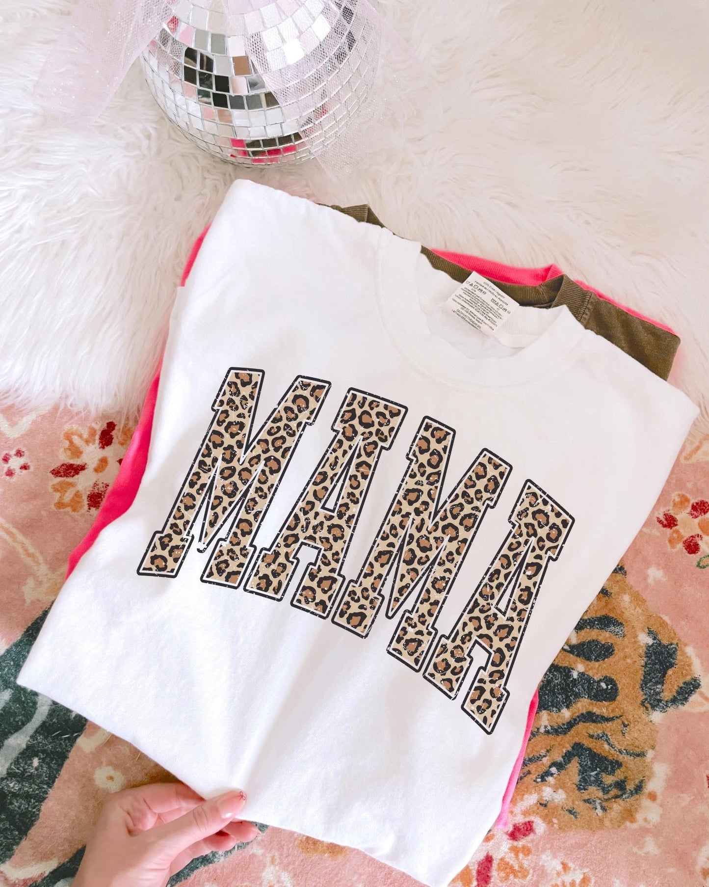 Leopard Mama Comfort Colors Tee