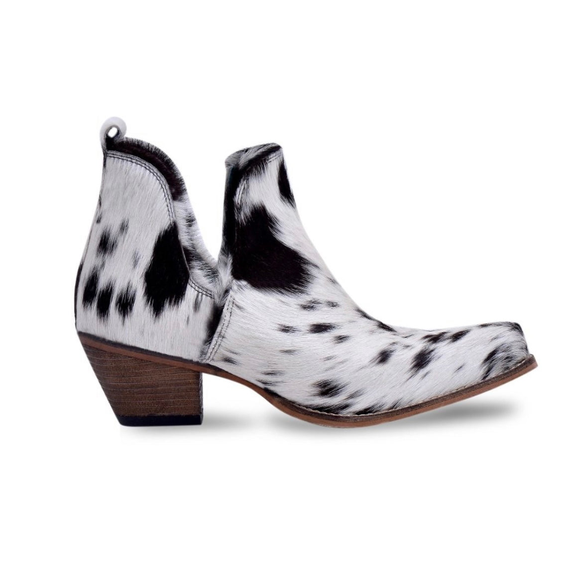 Black & White Hide Myra Booties