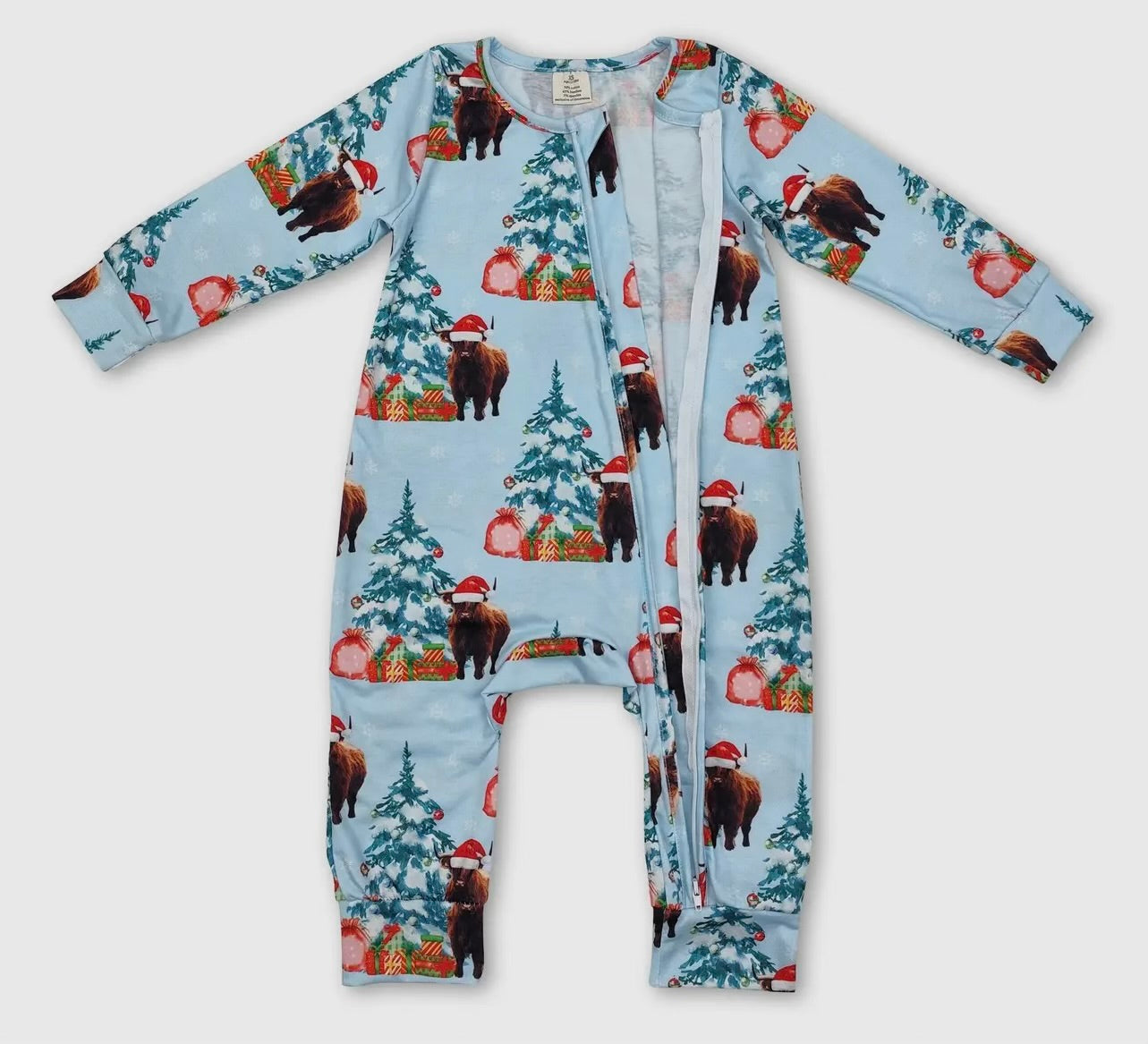Highland Cow Christmas Zippy