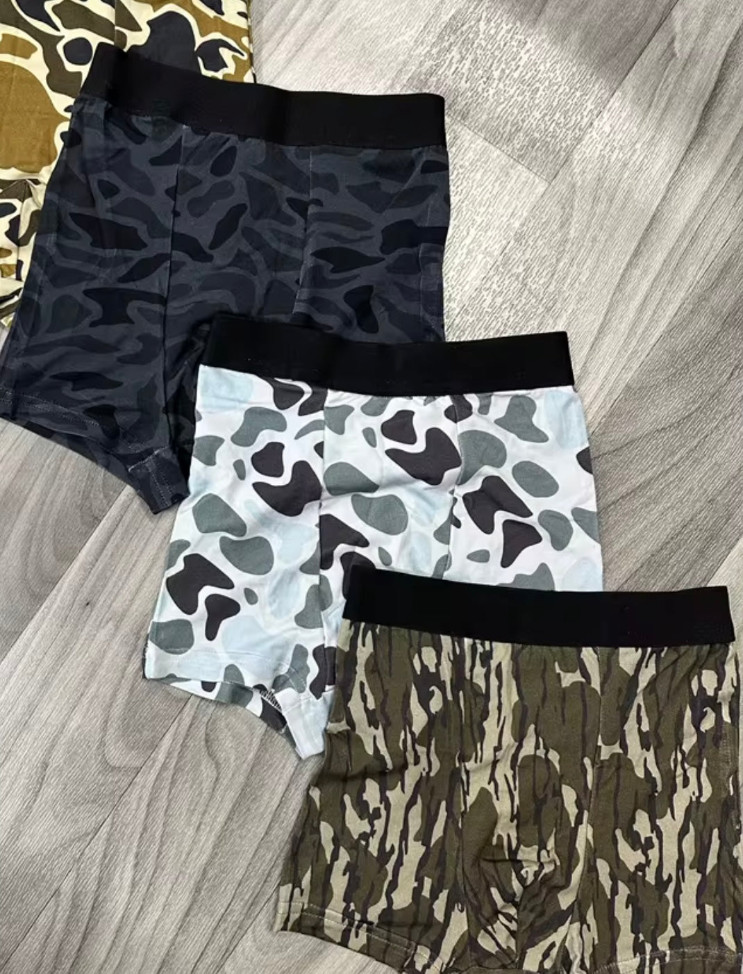 Bamboo Camo Boxers | Set of 3