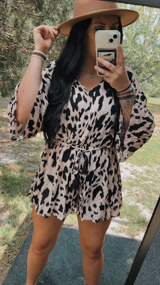 Leopard Print Romper