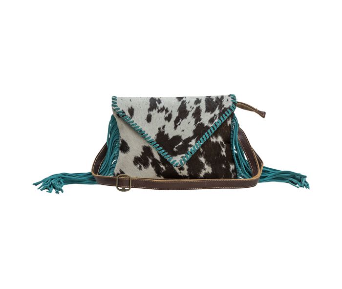 Turquoise Cowhide Myra Bag