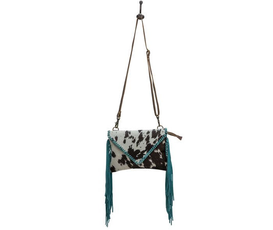 Turquoise Cowhide Myra Bag