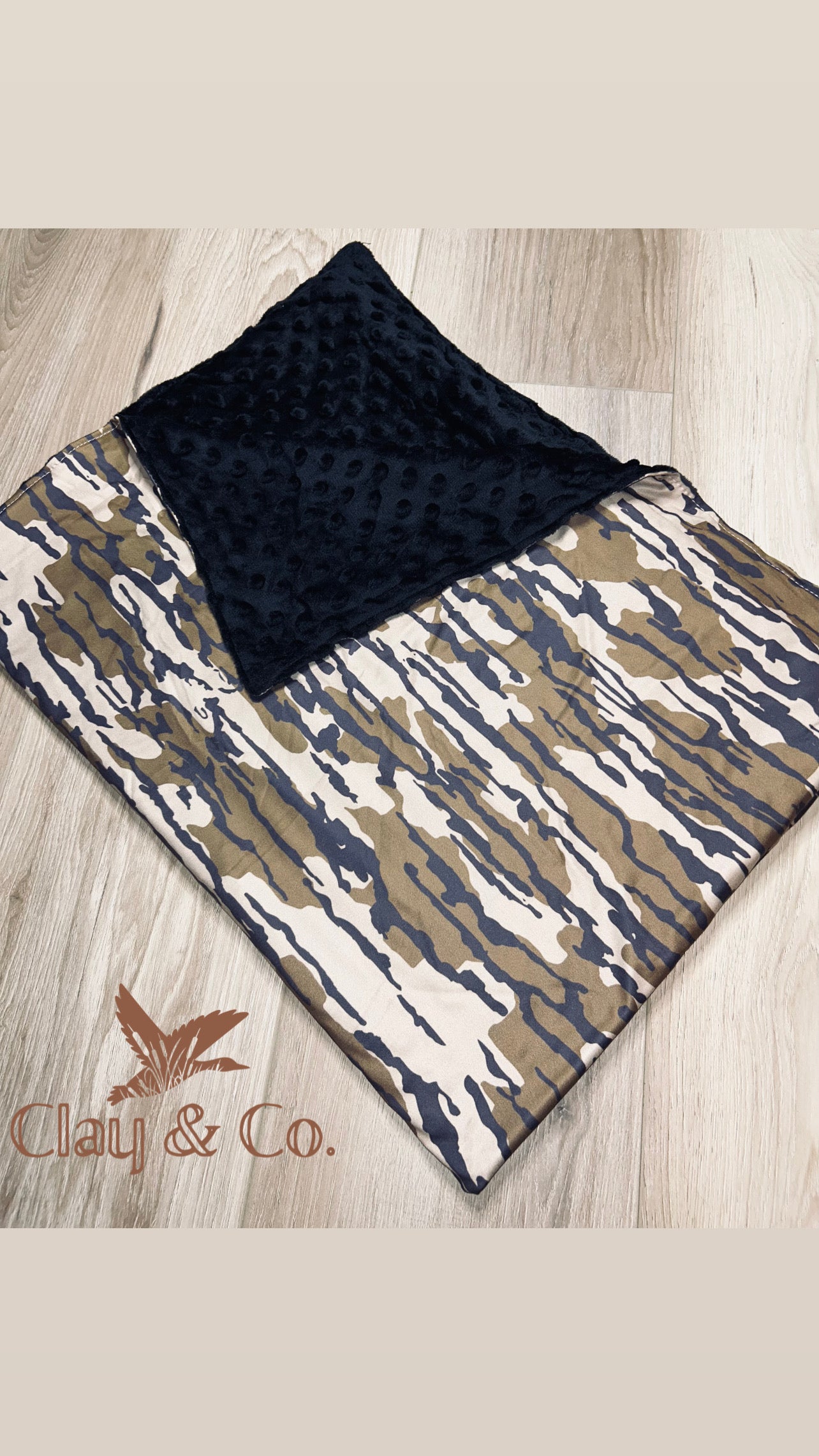 Camo baby Blankets