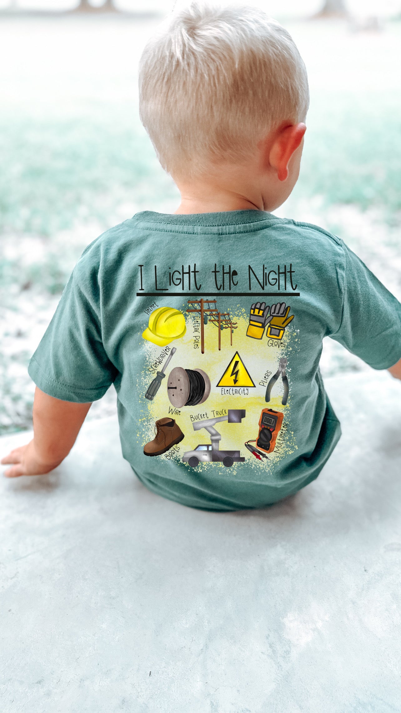 I Light The Night- Lineman Kids Tee