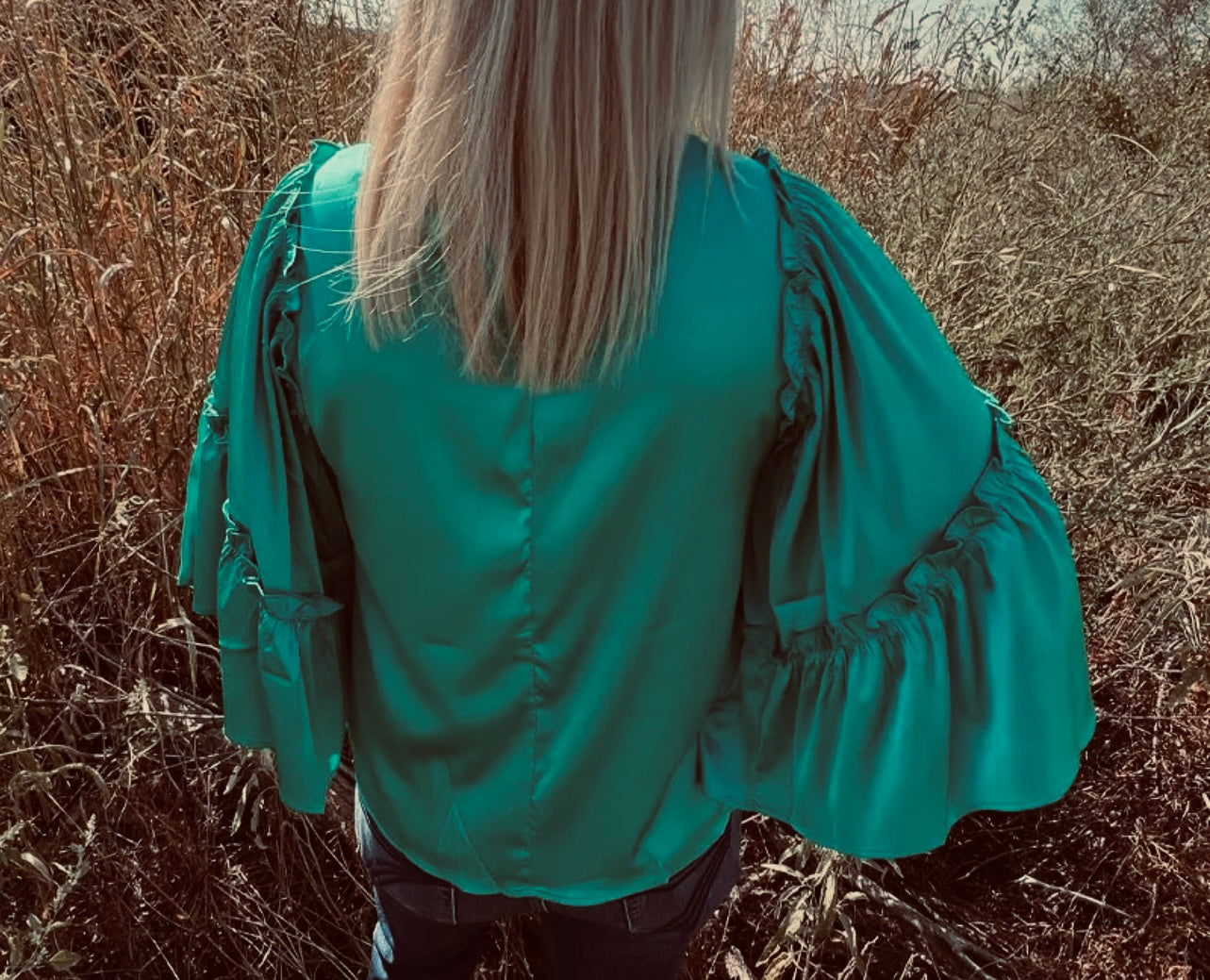 Fearless Turquoise Bell Sleeve