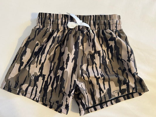 PREORDER: Bottomland Camo Boy Shorts/Trunks