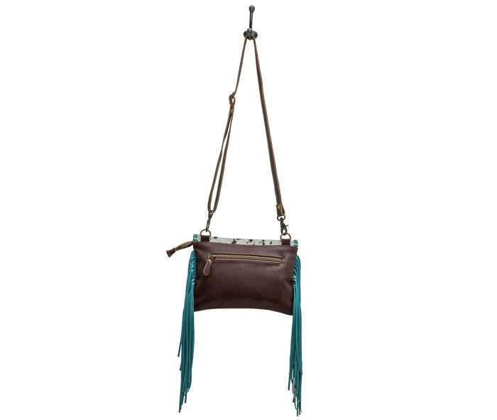 Turquoise Cowhide Myra Bag